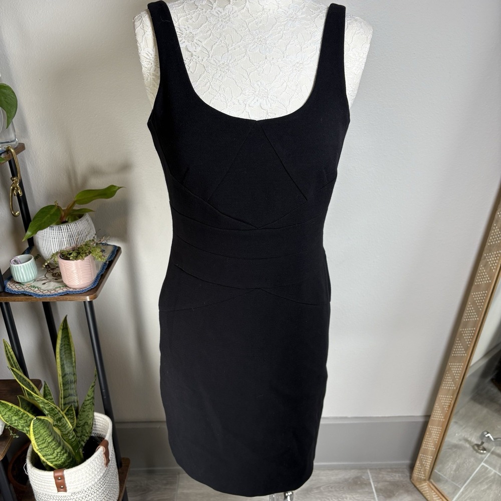 Michael Kors Women's Size 4 *FLAWS Black Sleeveless  Lined Sheath Dress Career
